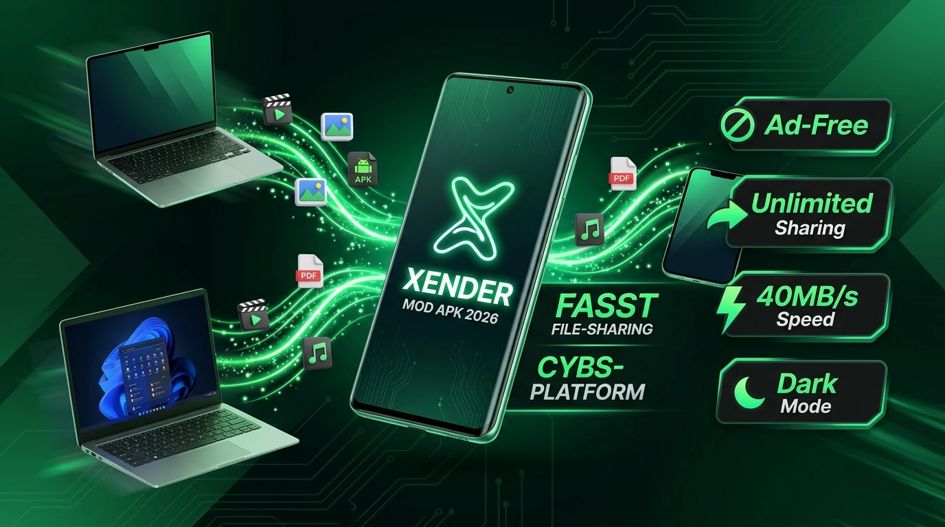 Download Xender MOD APK 2026 – Premium Unlocked & Ad-Free