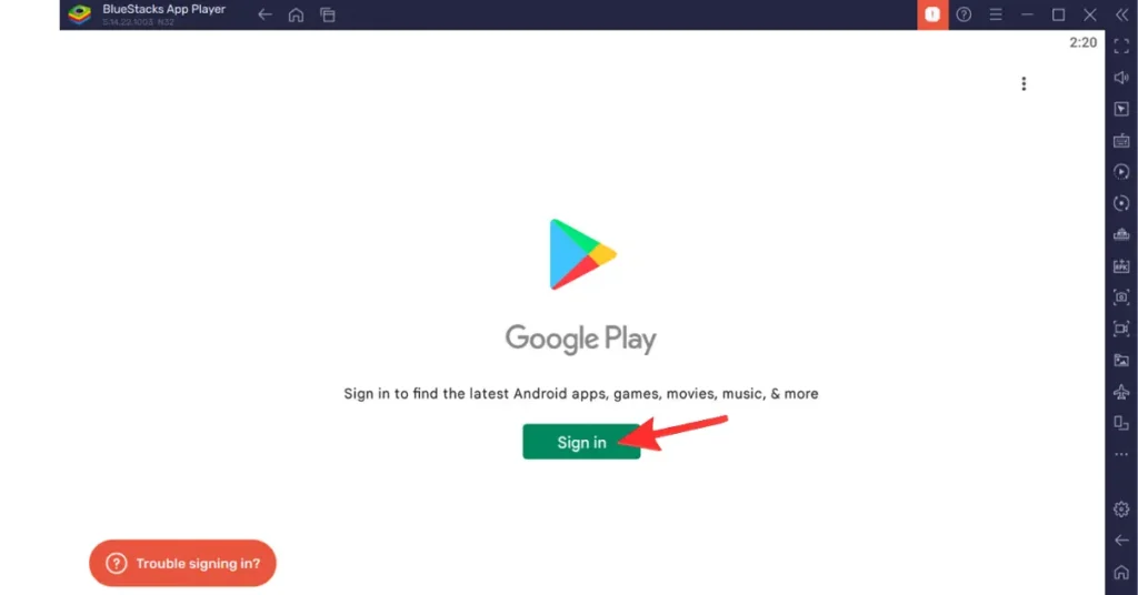 Google Play Store login
