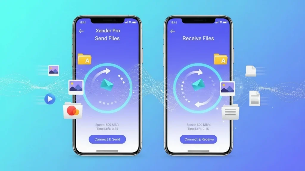 How to send and receive files using Xender Pro app in 2026