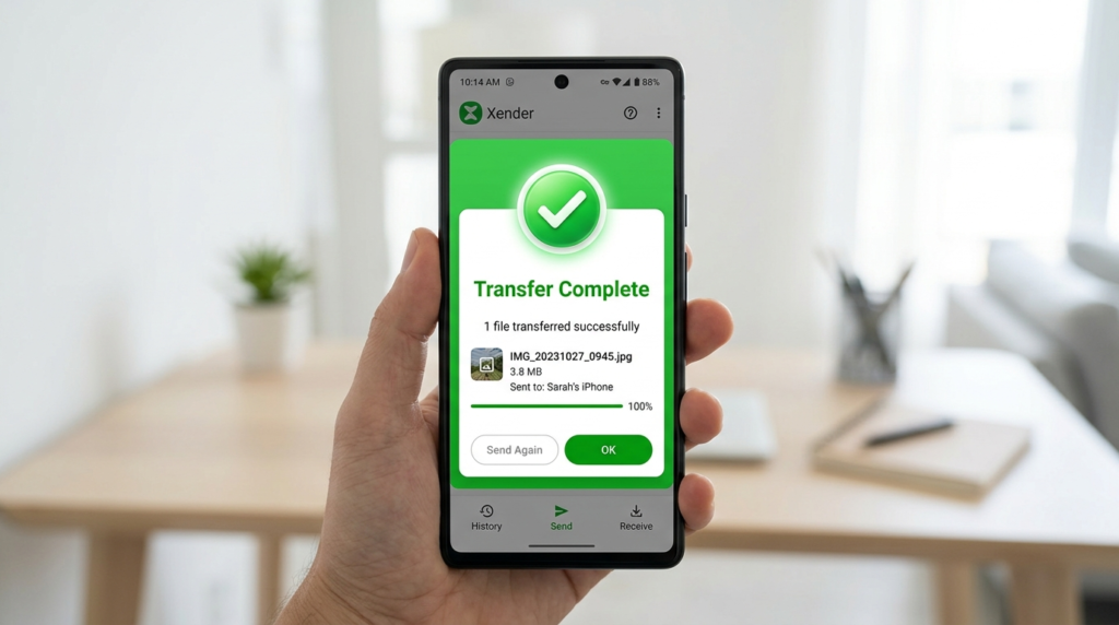 Transfer GCash to another phone without internet using Xender APP