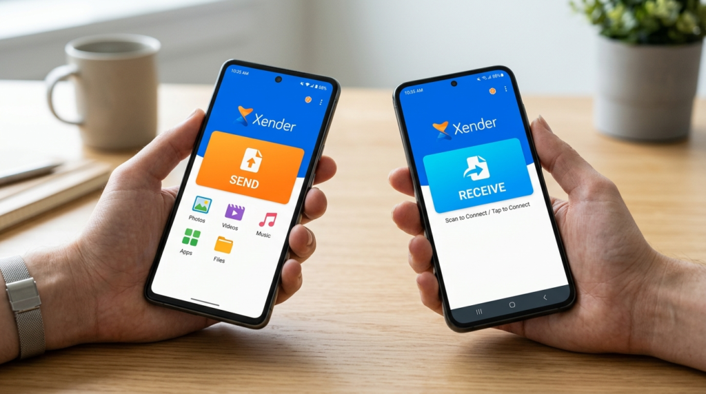 TRANSFER GCASH TO ANOTHER PHONE USING XENDER